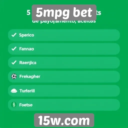 Métodos de pagamento aceitos na 5mpg bet